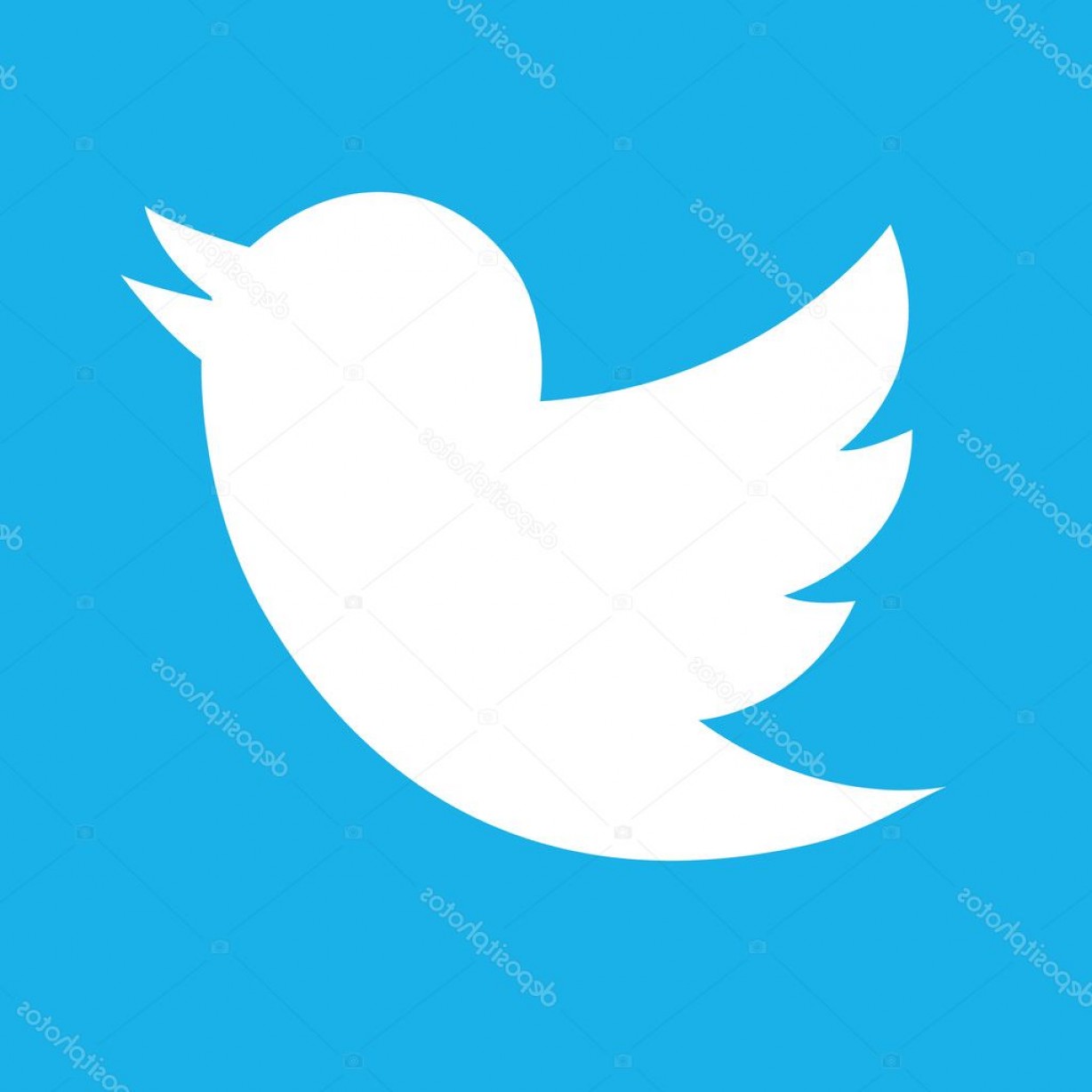 1228x1228 Stock Illustration Original Twitter Bird Icon Cqrecords