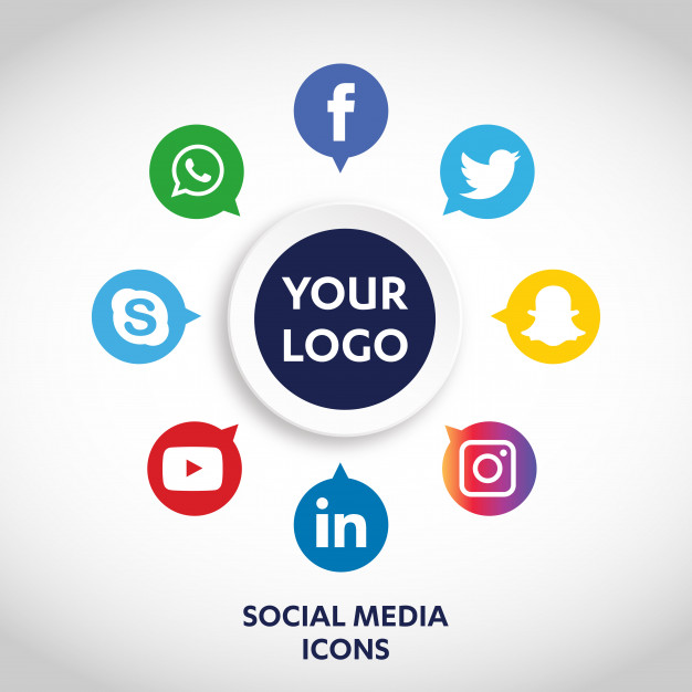 626x626 Set Of Most Popular Social Media Icons, Twitter, Youtube, Whatsapp