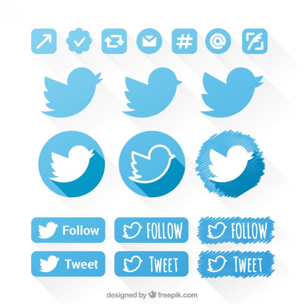 Twitter Icons Set Vector Free Download 626x626 Twitter Icons Set Vector Free Download