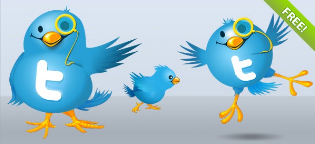 626x288 Twitter Bird Illustrations Vector Free Download