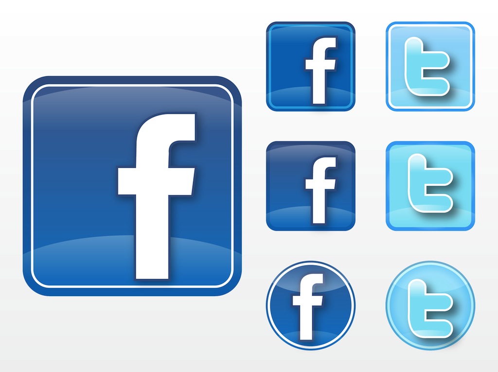 1024x765 Twitter And Facebook Logo Vector Images