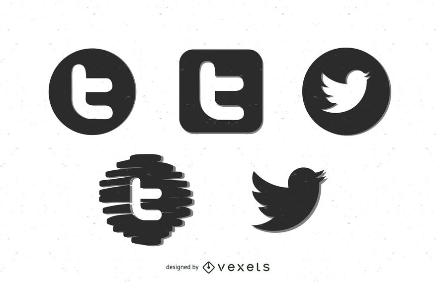877x570 Black Twitter Icons