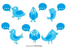 286x200 Vector Simple Twiter Bird Icons