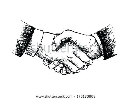 450x341 How To Draw Two Hands Together