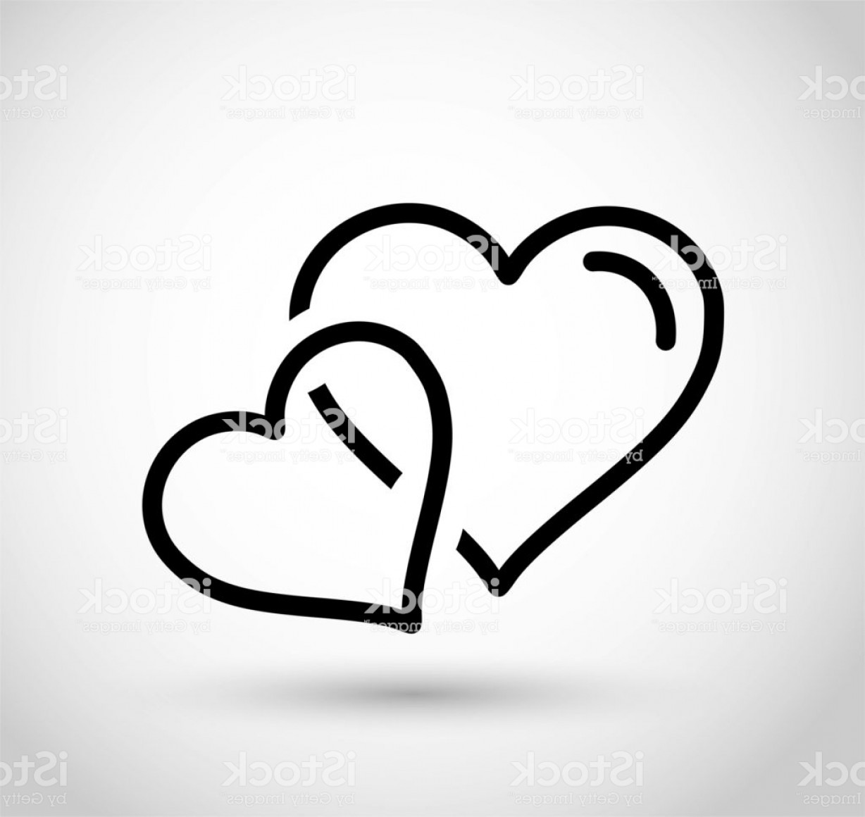 1228x1160 Line Icon Of Two Hearts Vector Gm Handandbeak