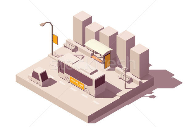 600x412 Vector Isometric Outdoor Advertising Types Vector Illustration
