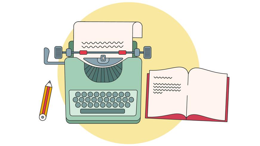 Typewriter Vector 871x490 Typewriter Vector