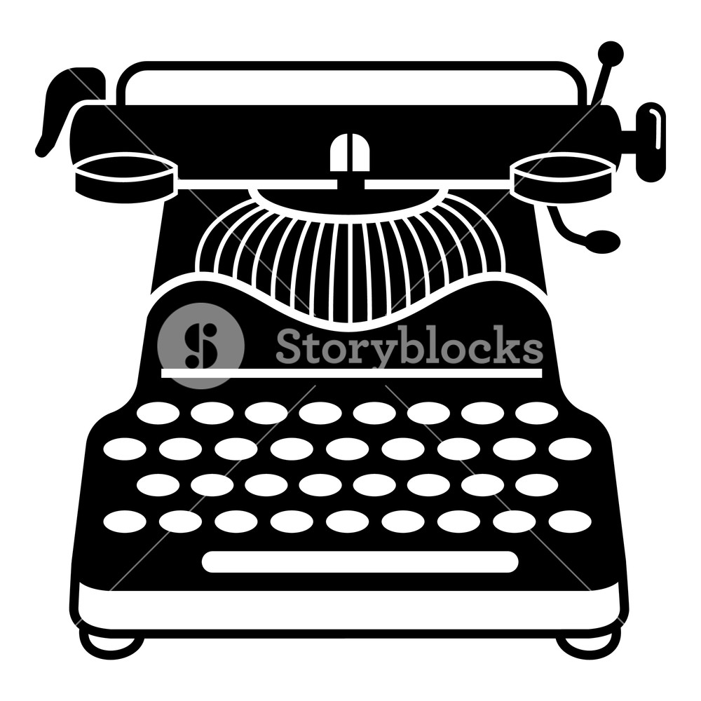 Vintage Typewriter Icon Simple Illustration Of Vintage Typewriter 1000x1000 Vintage Typewriter Icon Simple Illustration Of Vintage Typewriter