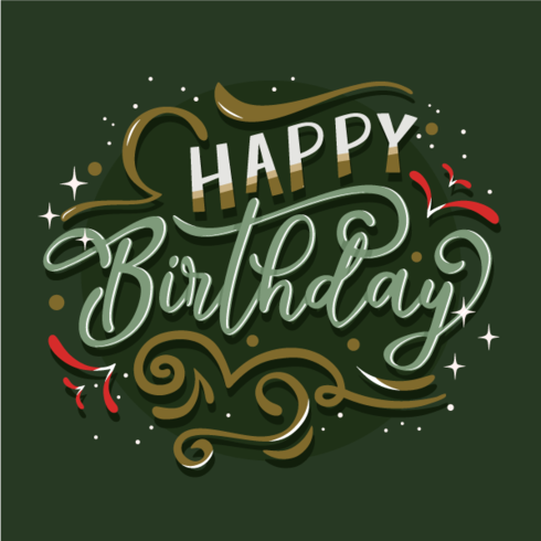 Happy Birthday Typography Vector 490x490 Happy Birthday Typography Vector