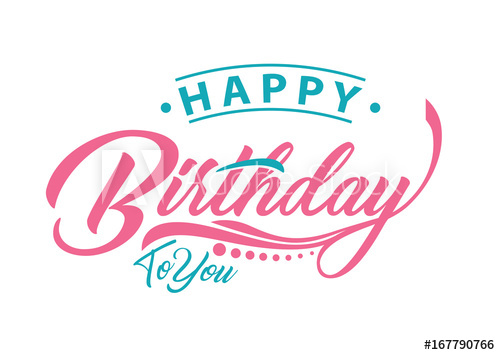 Happy Birthday Typography Vector Illustration 500x355 Happy Birthday Typography Vector Illustration