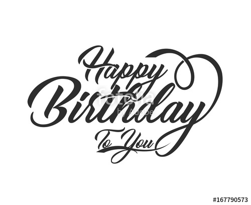 Happy Birthday Typography Vector Illustration Stock Image 500x408 Happy Birthday Typography Vector Illustration Stock Image