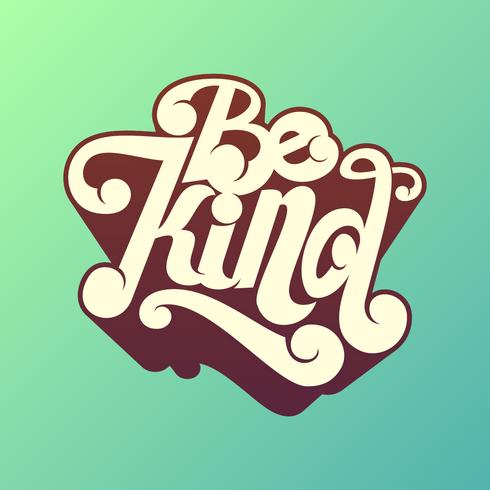 Be Kind Handmade Typography Vector 490x490 Be Kind Handmade Typography Vector