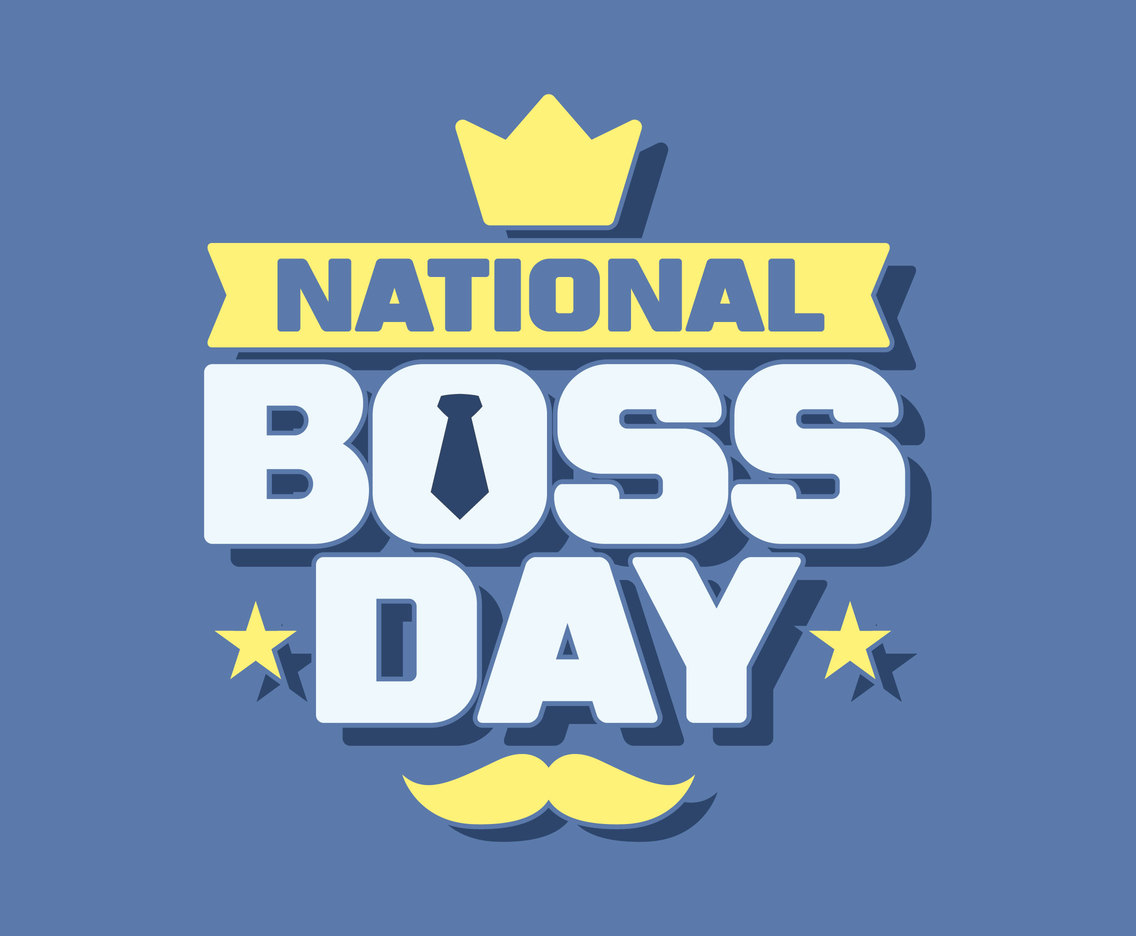 National Boss Day Typography Vector Vector Art Graphics 1136x936 National Boss Day Typography Vector Vector Art Graphics