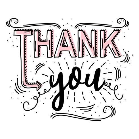 Thank You Typography Vector 490x490 Thank You Typography Vector