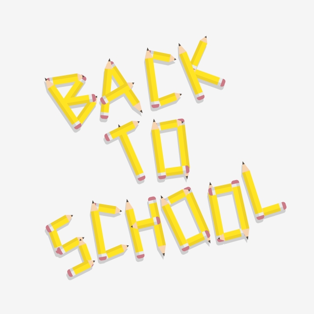 Back To School Design Elements Pencil Typography, Art, Back 640x640 Back To School Design Elements Pencil Typography, Art, Back