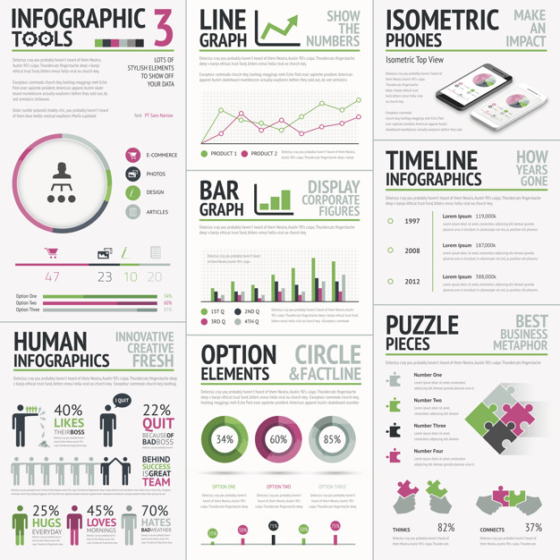 Infographic Vector Elements Template Big Set Of Typography Based 626x626 Infographic Vector Elements Template Big Set Of Typography Based