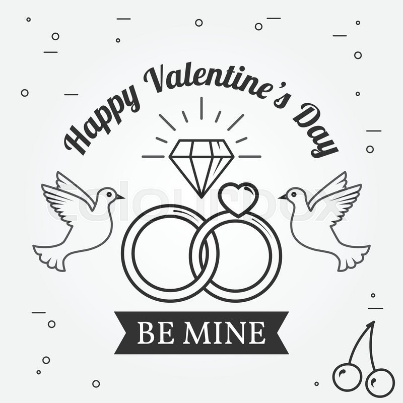 Be Mine, Happy Valentine's Day Stock Vector Colourbox 800x800 Be Mine, Happy Valentine's Day Stock Vector Colourbox
