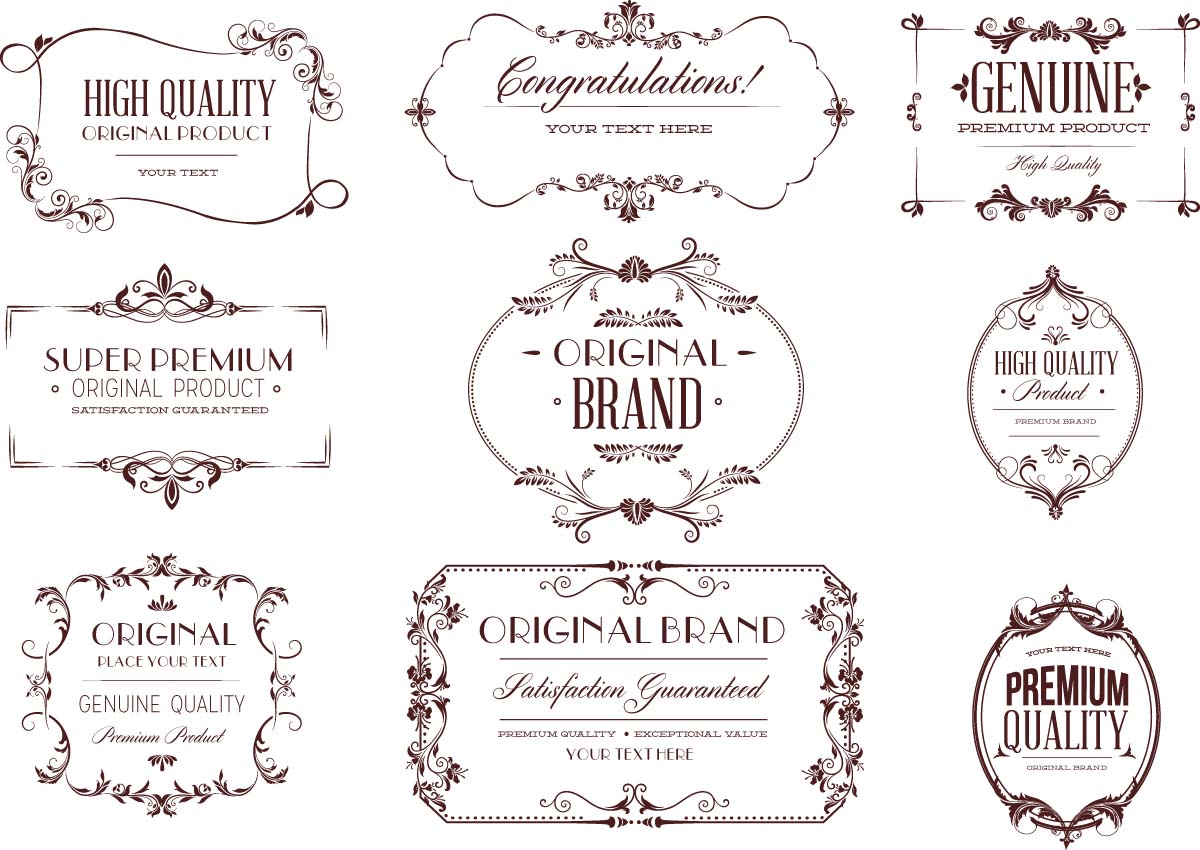 Vintage Calligraphy Vector Set Free Download 1200x850 Vintage Calligraphy Vector Set Free Download