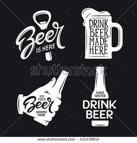 Beer Related Typography Vector Vintage Lettering Illustration 450x470 Beer Related Typography Vector Vintage Lettering Illustration