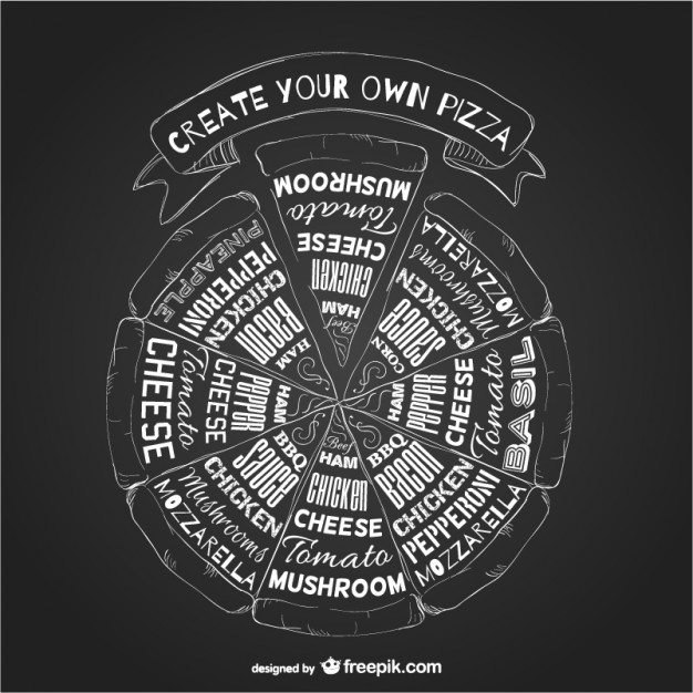 Pizza Ingredients Typography Vector Free Vector Download 626x626 Pizza Ingredients Typography Vector Free Vector Download
