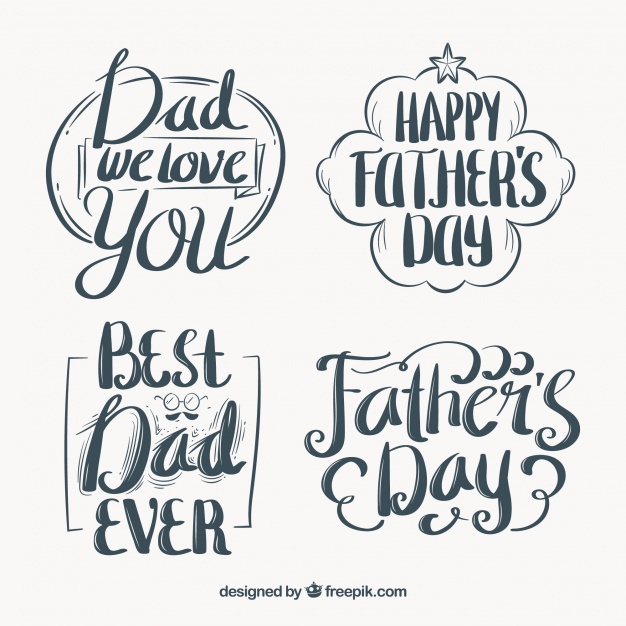 Retro Father's Day Stickers With Typography Vector Free Download 626x626 Retro Father's Day Stickers With Typography Vector Free Download