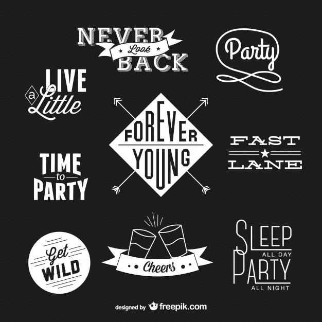 Retro Typography Free Vectors Ui Download 626x626 Retro Typography Free Vectors Ui Download