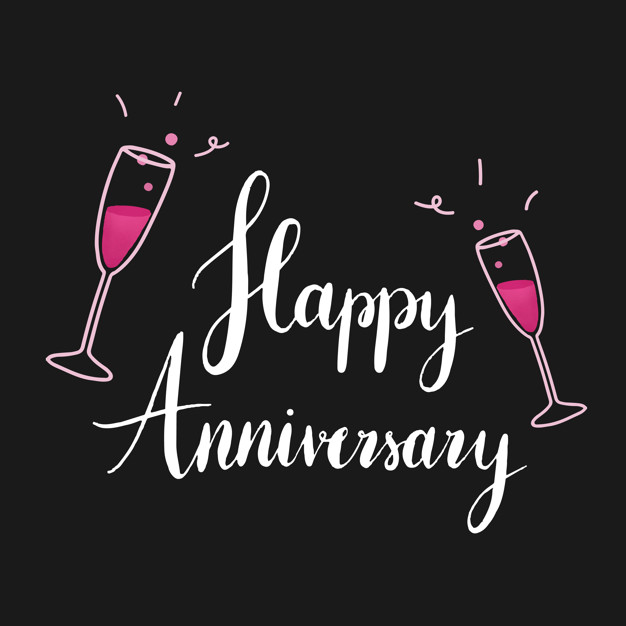 White Happy Anniversary Typography Vector Vector Free Download 626x626 White Happy Anniversary Typography Vector Vector Free Download
