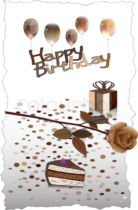 Happy Birthday Typography Vector Stock Vector Colourbox 525x800 Happy Birthday Typography Vector Stock Vector Colourbox