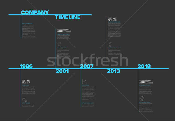 Modern Timeline Template With Nice Typography Vector Illustration 600x417 Modern Timeline Template With Nice Typography Vector Illustration