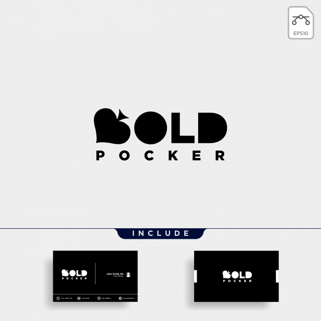Poker Logo Design Template Typography Vector Illustration Icon 640x640 Poker Logo Design Template Typography Vector Illustration Icon