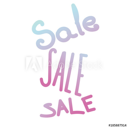 Sale Hand Lettering Design Template Typography Vector Background 500x500 Sale Hand Lettering Design Template Typography Vector Background