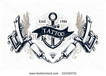 Cool Authentic Tattoo Studio Poster Template With Tattoo Machines 450x325 Cool Authentic Tattoo Studio Poster Template With Tattoo Machines