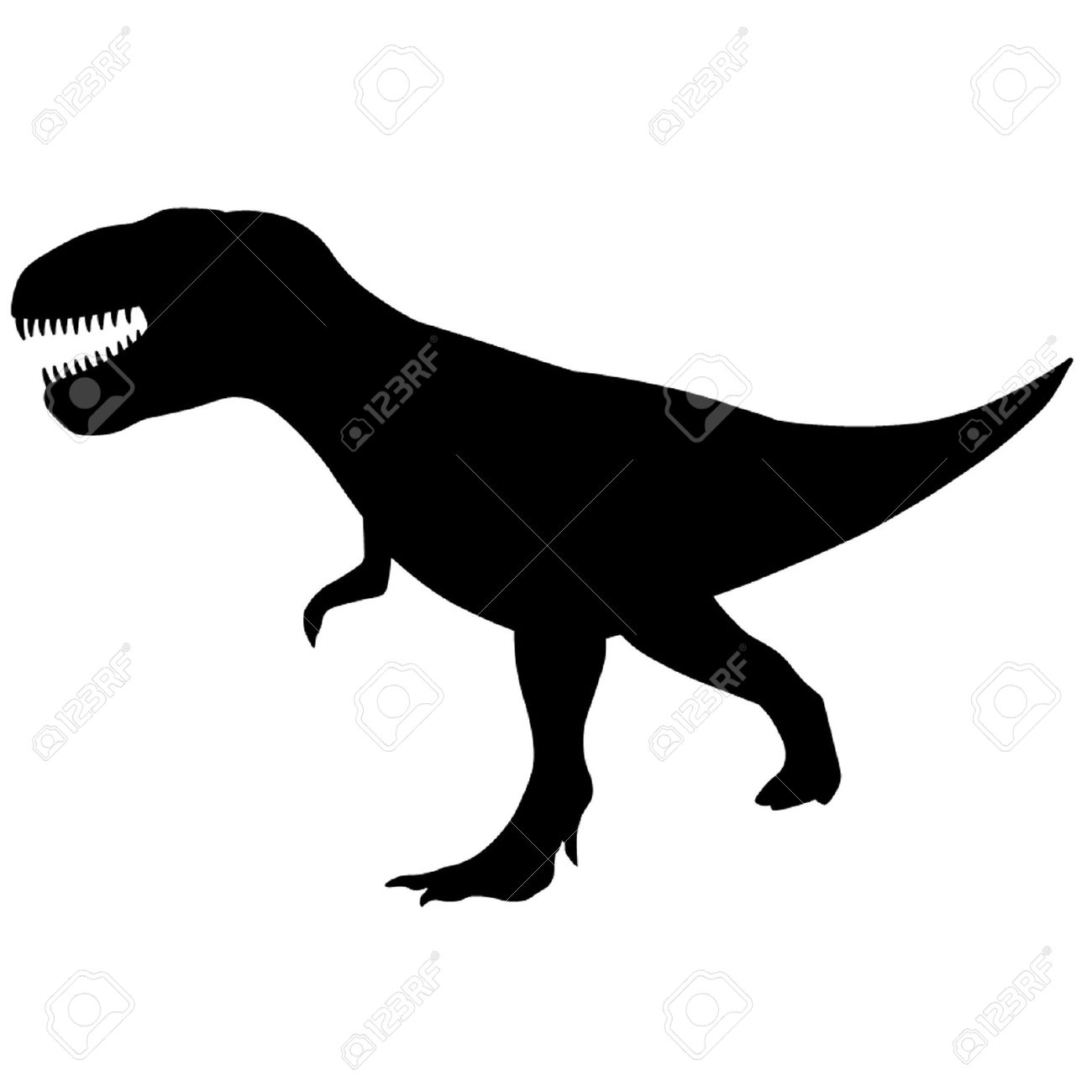 1300x1300 T Rex Silhouette Vector