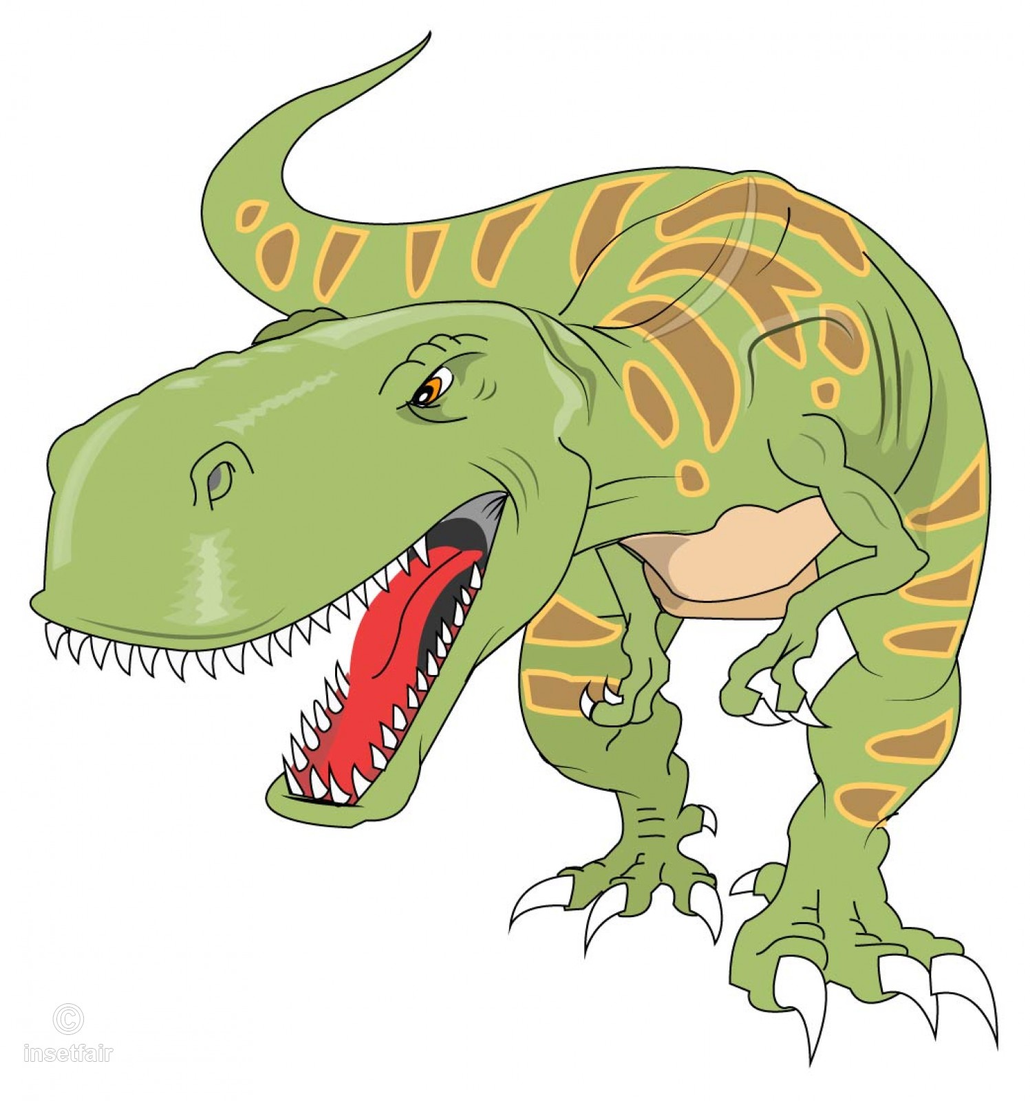 1497x1600 Tyrannosaurus Green Dinosaur T Rex Vector Free Download