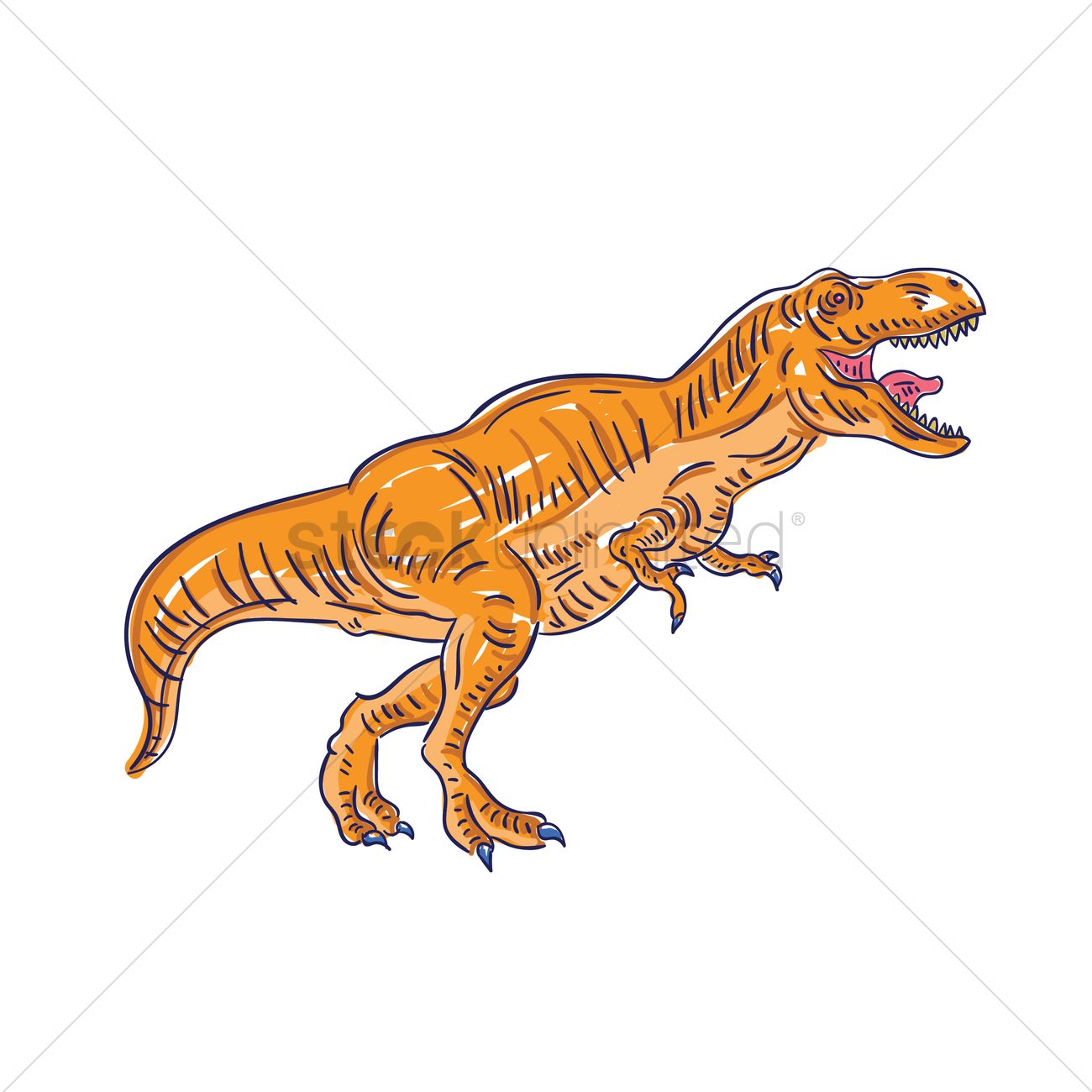 1300x1300 Tyrannosaurus Vector Image