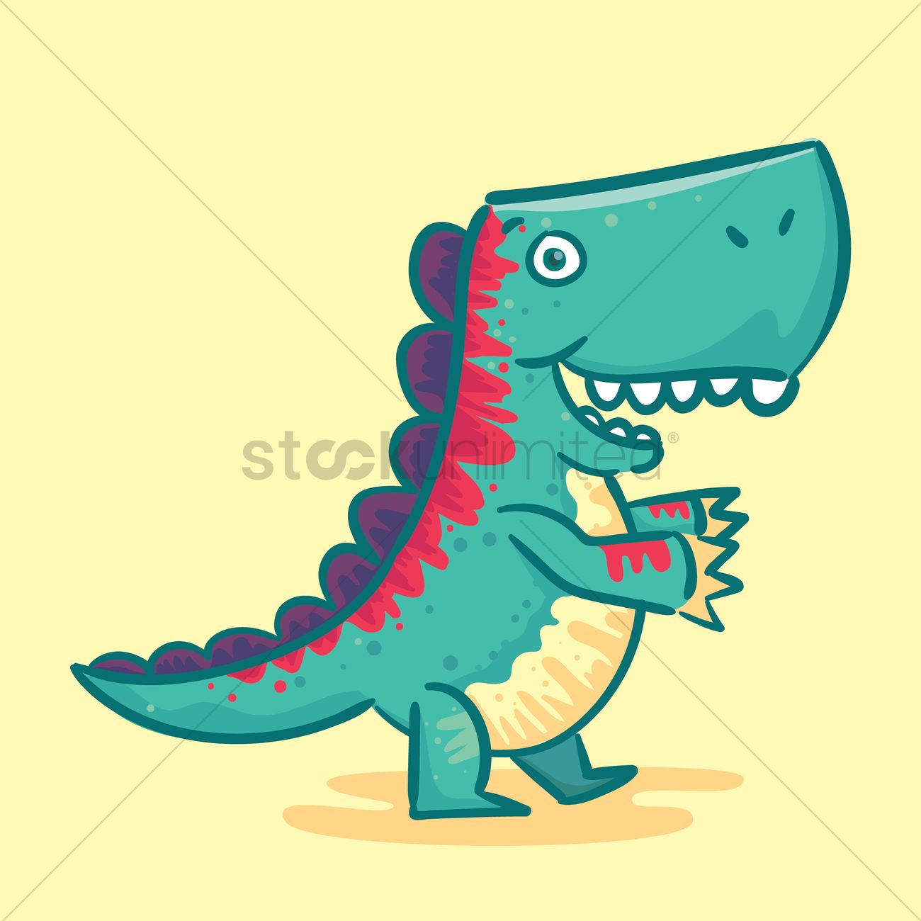 1300x1300 Tyrannosaurus Vector Image