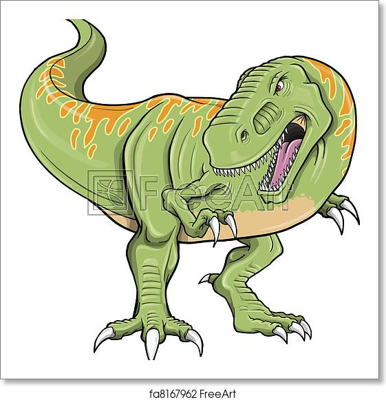 561x581 Free Art Print Of Tyrannosaurus Dinosaur Vector Tyrannosaurus