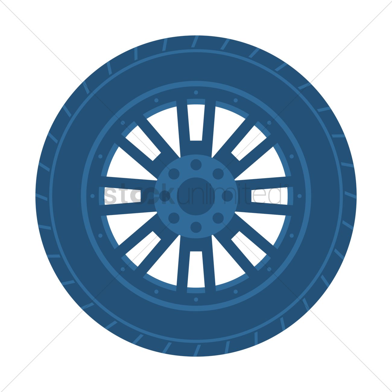 Tyre Vector Image 1300x1300 Tyre Vector Image