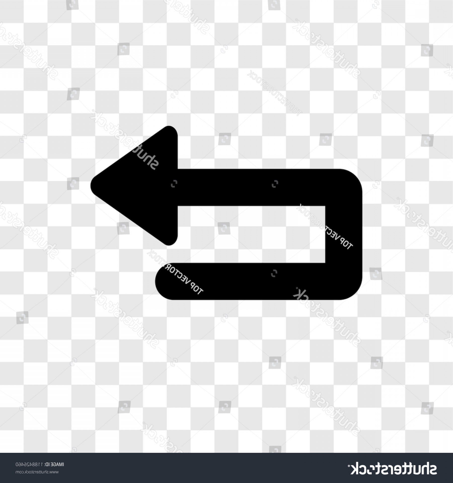 1800x1920 U Turn Arrow Vector Icon Isolated Geekchicpro