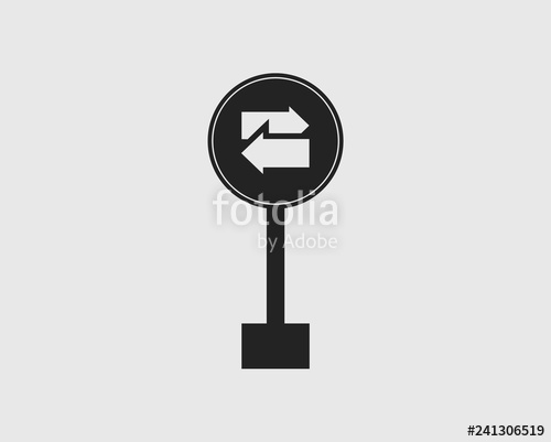 500x401 U Turn Arrow Sign Icon On Gray Background Stock Image