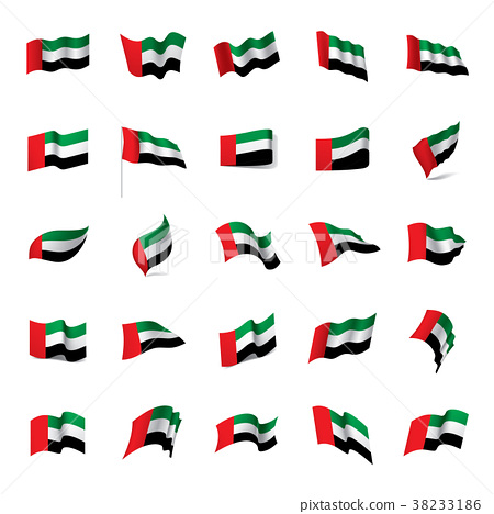450x468 United Arab Emirates Flag, Vector Illustration