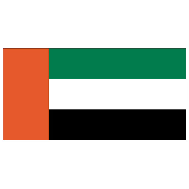 660x660 United Arab Emirates Vector Flag