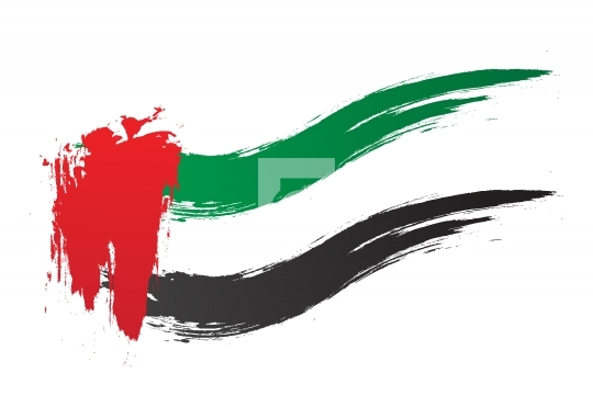 540x381 Free Vector Uae Flag Vector Brush Strokes