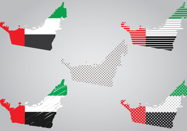 632x443 Uae Map And Flag Free Vector Download Cannypic