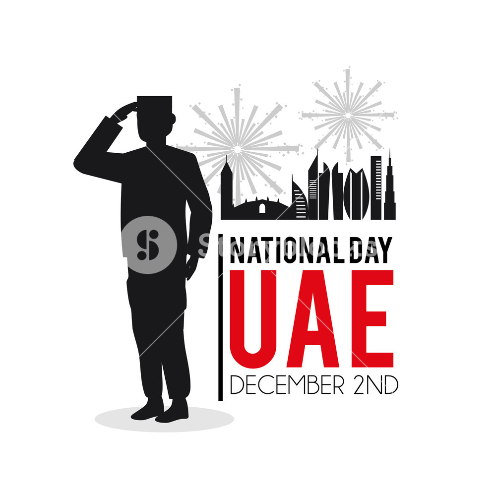 Soldier With Uae Patriotic National Day Vector Illustration 1000x1000 Soldier With Uae Patriotic National Day Vector Illustration