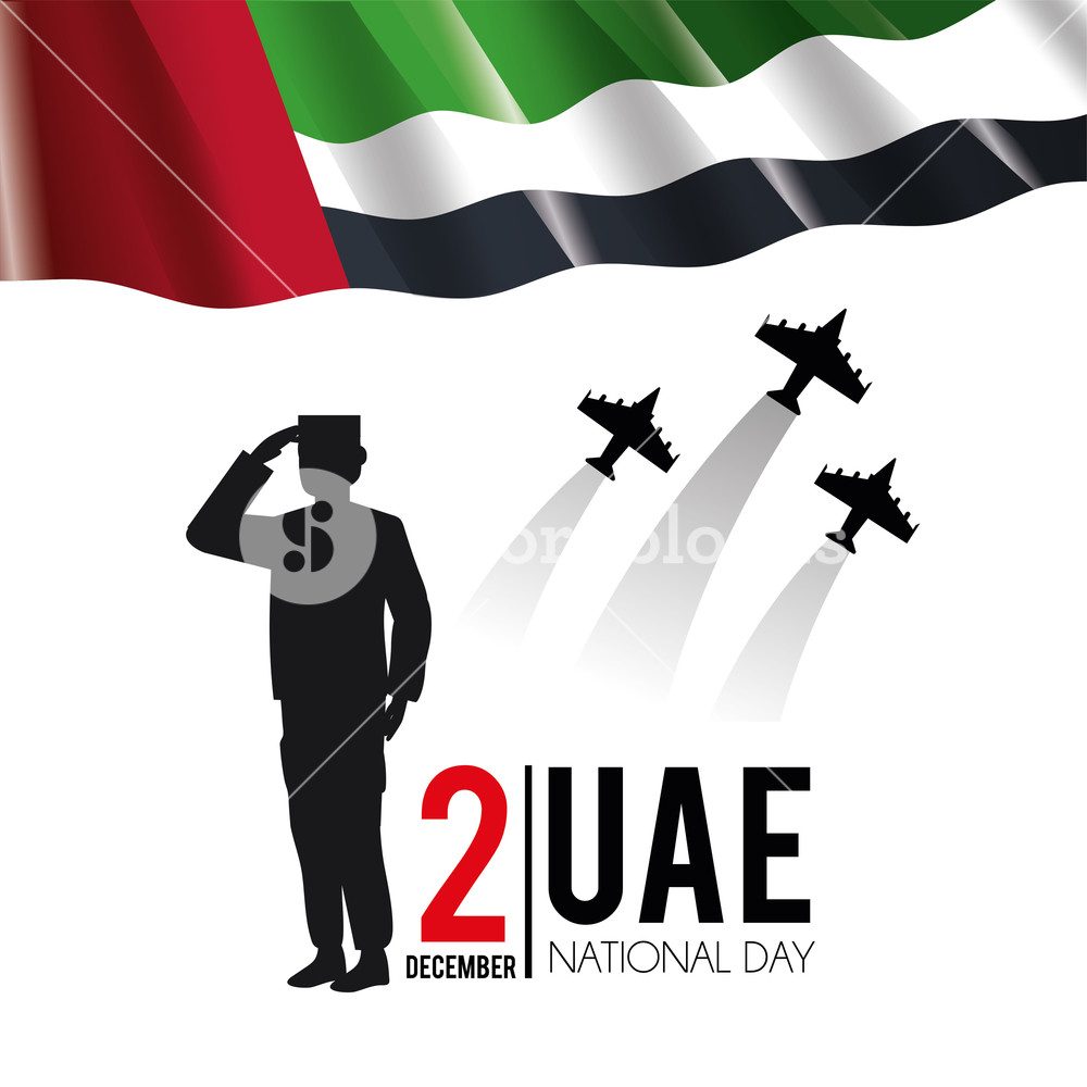 Uae Flag With Soldier And Military Airplanes To National Day 1000x1000 Uae Flag With Soldier And Military Airplanes To National Day