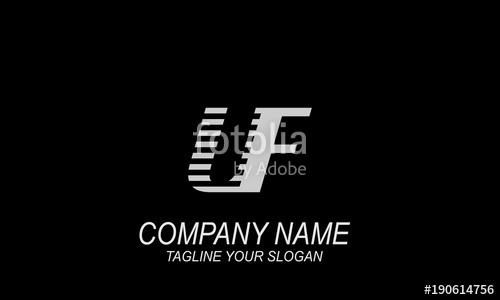 500x300 U F Letter Logo Vector Stock Image And Royalty Free Vector