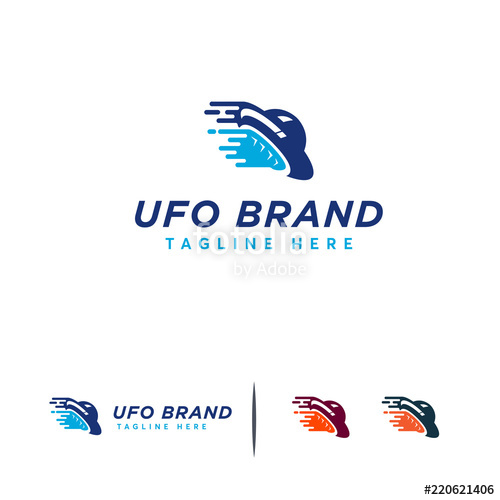500x500 Ufo Logo Designs Concept Vector, Aliens Plane Logo Template, Space