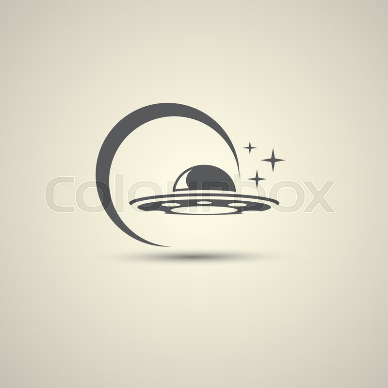 800x800 Ufo Flying Saucer Vector Icon Isolated Stock Vector Colourbox