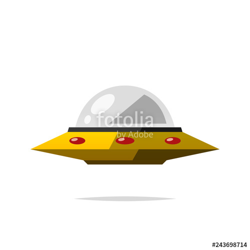 500x500 Ufo Vector Isolated Stock Image And Royalty Free Vector